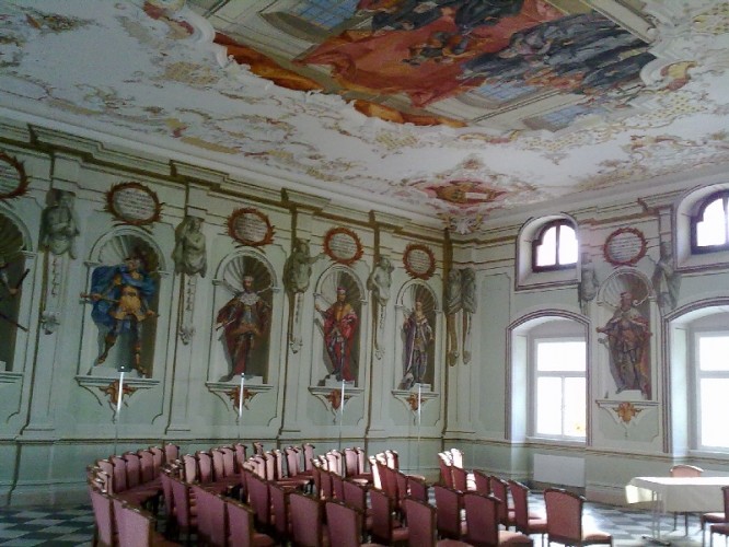 Frescoed room